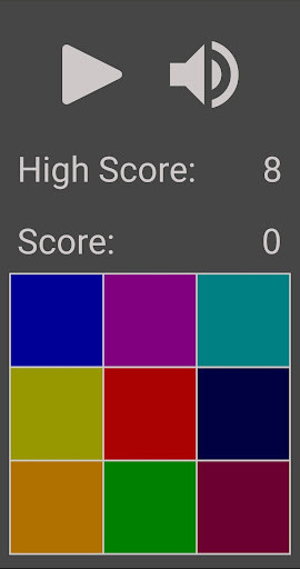 Emulate iPhone app Pattern Memory Game using MyAndroid