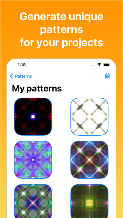 Emulate iPhone app Patterns: Background wallpaper using MyAndroid