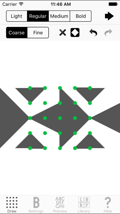 Emulate iPhone app Pattern Type using MyAndroid