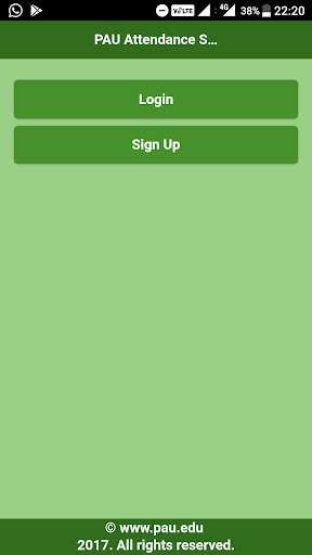 Run android online APK PAU Attendance System from MyAndroid or emulate PAU Attendance System using MyAndroid