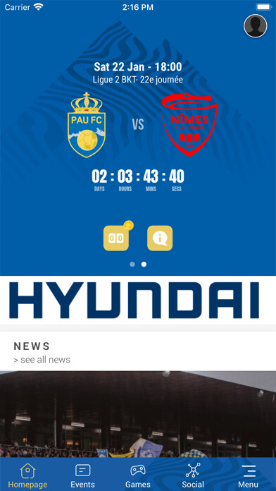 Emulate iPhone app Pau Football Club using MyAndroid Emulate iPhone app Pau Football Club using MyAndroid