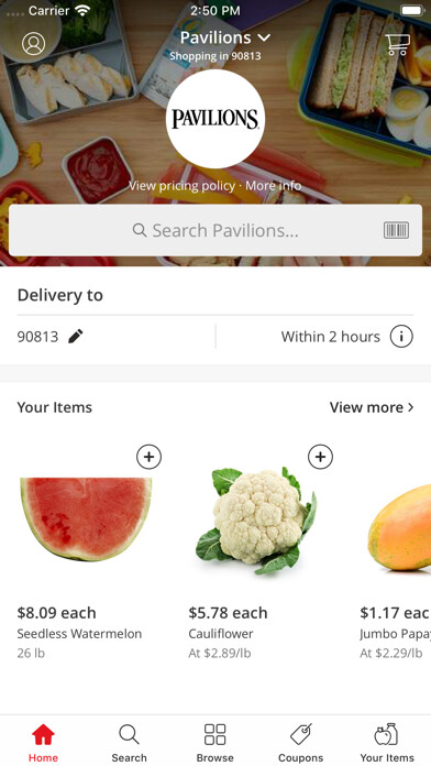 Emulate iPhone app Pavilions Rush Delivery using MyAndroid Emulate iPhone app Pavilions Rush Delivery using MyAndroid