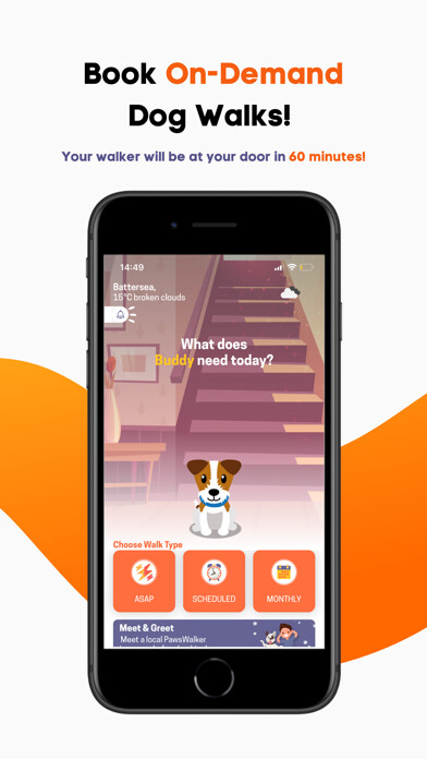 Emulate iPhone app Pawsapp - Dog Walking using MyAndroid Emulate iPhone app Pawsapp - Dog Walking using MyAndroid