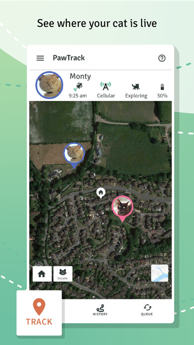 Emulate iPhone app Pawtrack - GPS Cat Tracking V3 using MyAndroid