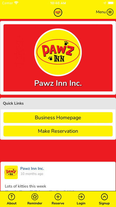 Emulate iPhone app Pawz Inn Inc. using MyAndroid Emulate iPhone app Pawz Inn Inc. using MyAndroid