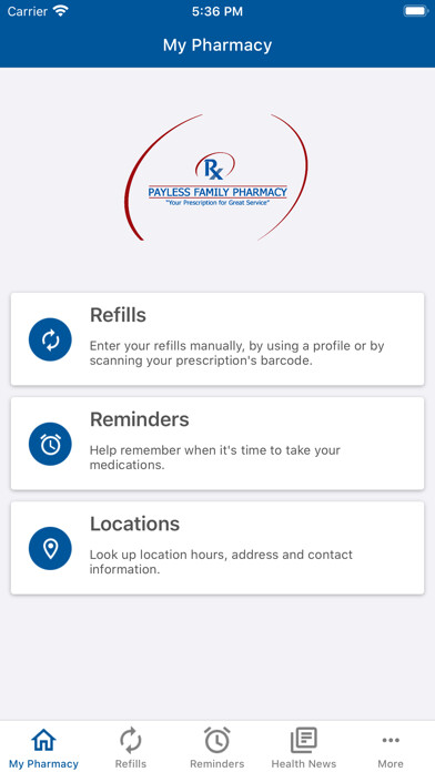 Emulate iPhone app Payless Family Pharmacy using MyAndroid Emulate iPhone app Payless Family Pharmacy using MyAndroid