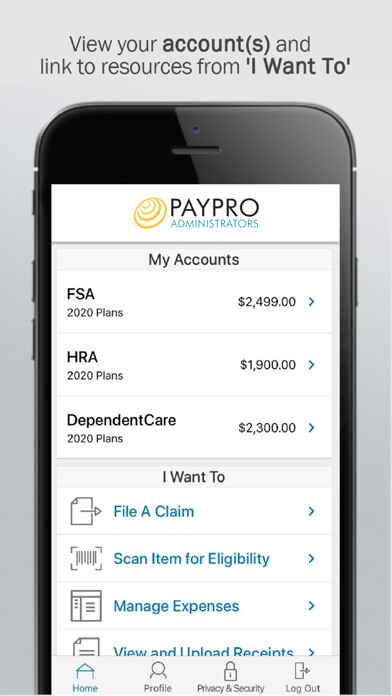Emulate iPhone app PayPro Flex Benefits using MyAndroid Emulate iPhone app PayPro Flex Benefits using MyAndroid