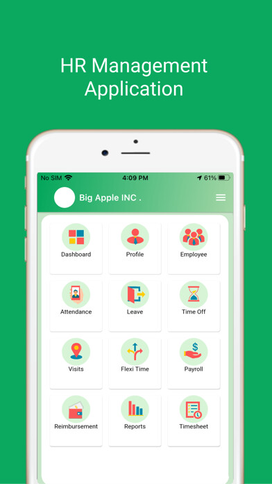 Emulate iPhone app Payroll & HRMS App - ubiHRM using MyAndroid