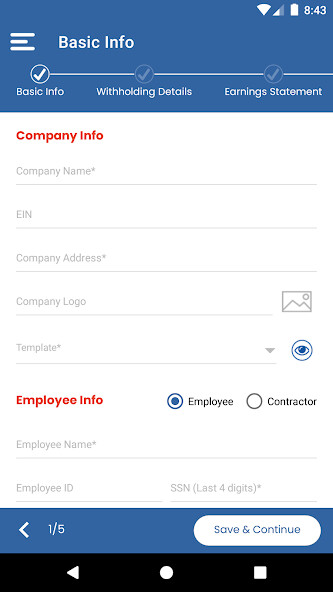 Run android online APK Paystub Generator: US Paycheck Stubs - 123PayStubs from MyAndroid or emulate Paystub Generator: US Paycheck Stubs - 123PayStubs using MyAndroid