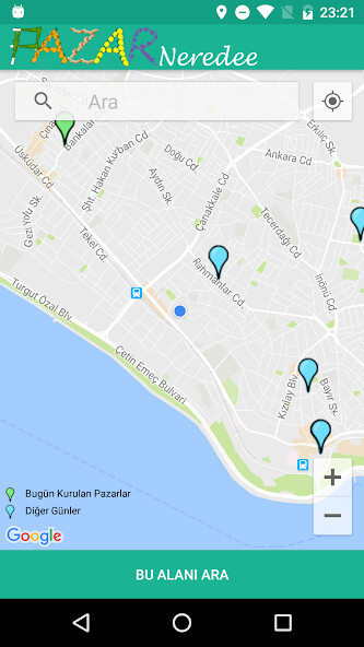 Run android online APK Pazar Nerede from MyAndroid or emulate Pazar Nerede using MyAndroid
