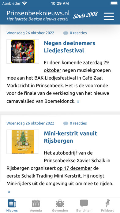 Emulate iPhone app Pb nieuws using MyAndroid