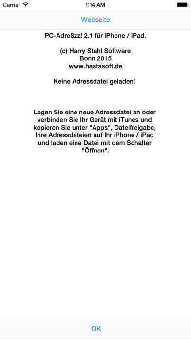 Emulate iPhone app PC-Adreßzz! using MyAndroid