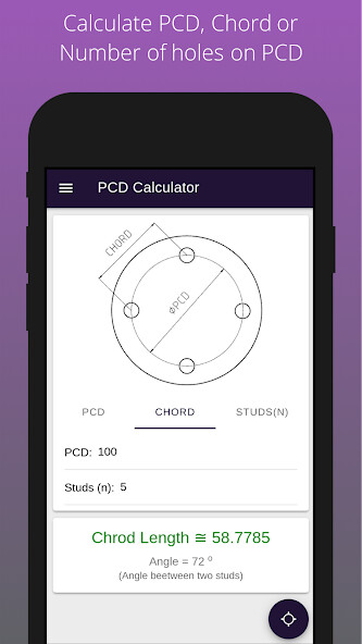 Run android online APK PCD and Chord Calculator from MyAndroid or emulate PCD and Chord Calculator using MyAndroid Run android online APK PCD and Chord Calculator from MyAndroid or emulate PCD and Chord Calculator using MyAndroid