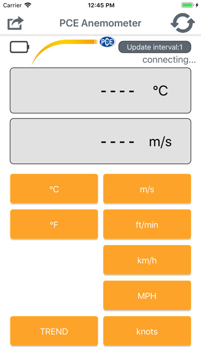 Emulate iPhone app PCE Anemometer using MyAndroid