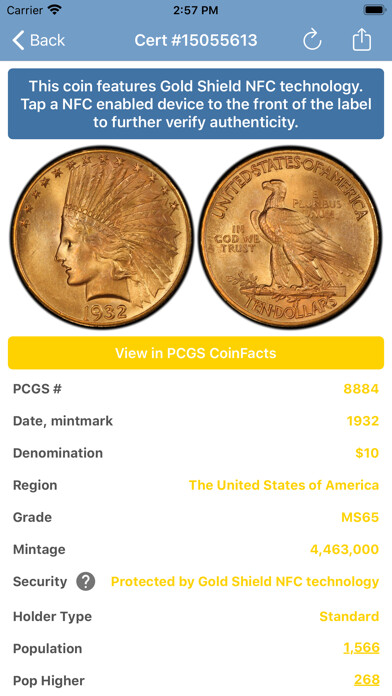 Emulate iPhone app PCGS Cert Verification using MyAndroid Emulate iPhone app PCGS Cert Verification using MyAndroid