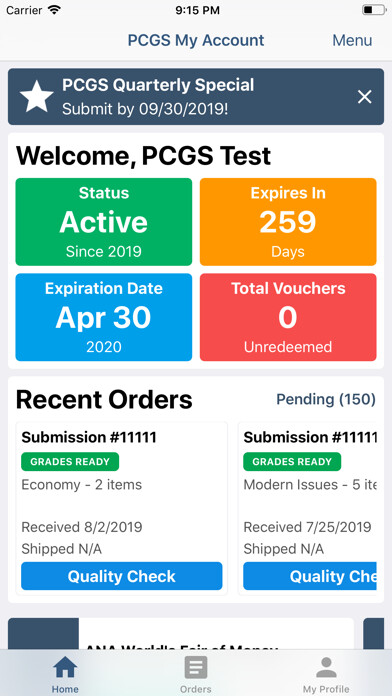 Emulate iPhone app PCGS My Account using MyAndroid Emulate iPhone app PCGS My Account using MyAndroid