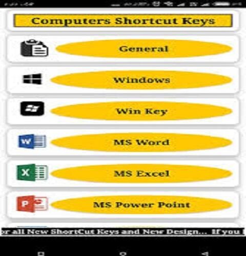 Run android online APK PC/Laptop Shortcut Keys from MyAndroid or emulate PC/Laptop Shortcut Keys using MyAndroid