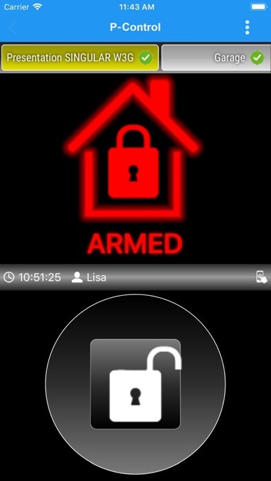 Emulate iPhone app P-Control using MyAndroid