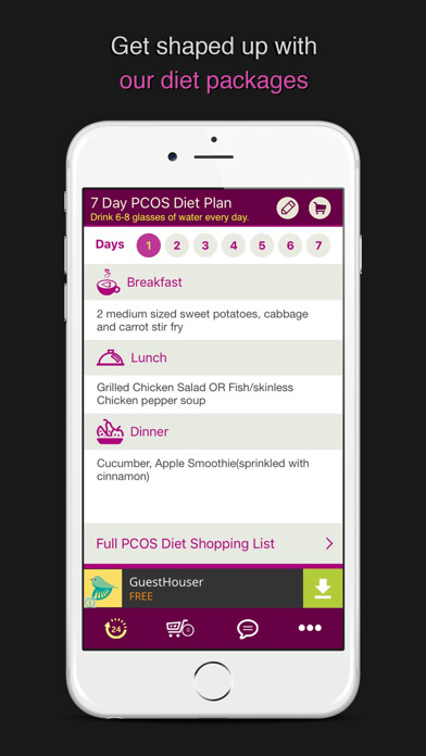 Emulate iPhone app PCOS Diet 7 Day Meal Plan using MyAndroid Emulate iPhone app PCOS Diet 7 Day Meal Plan using MyAndroid