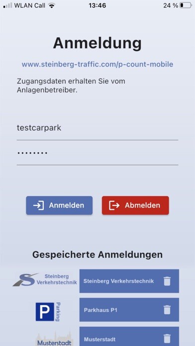 Emulate iPhone app P-Count Mobile using MyAndroid
