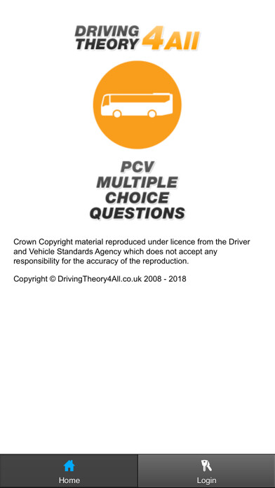 Emulate iPhone app PCV Driving Theory Test 2019 using MyAndroid