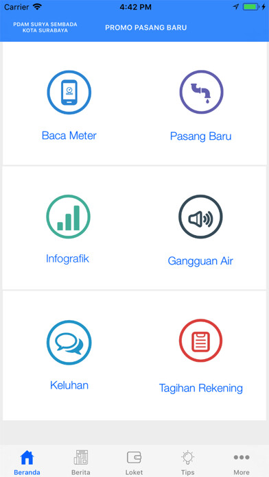 Emulate iPhone app PDAM Surabaya using MyAndroid Emulate iPhone app PDAM Surabaya using MyAndroid