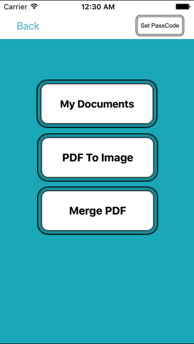 Emulate iPhone app PDF 2 Image Converter App using MyAndroid