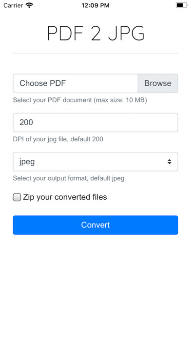 Emulate iPhone app Pdf2jpg! using MyAndroid Emulate iPhone app Pdf2jpg! using MyAndroid