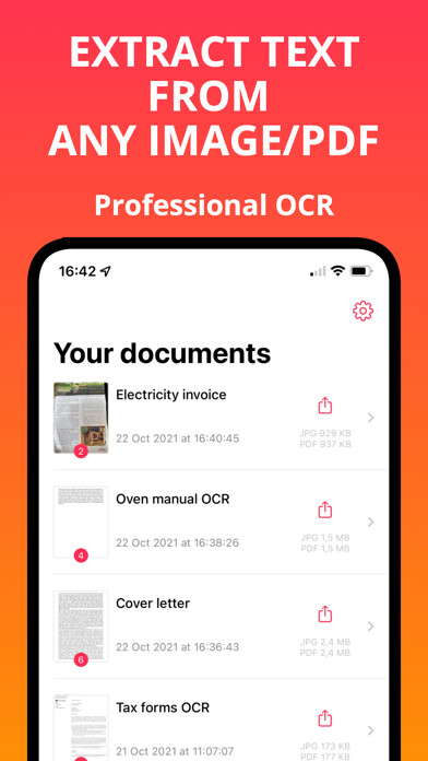 Emulate iPhone app PDF Convert° using MyAndroid