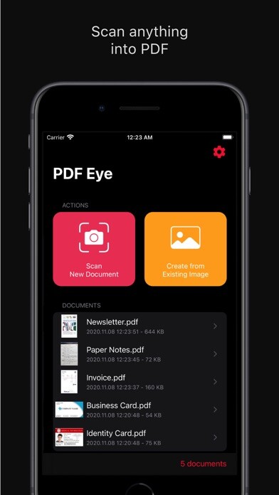 Emulate iPhone app PDF Eye : Scanner App using MyAndroid Emulate iPhone app PDF Eye : Scanner App using MyAndroid