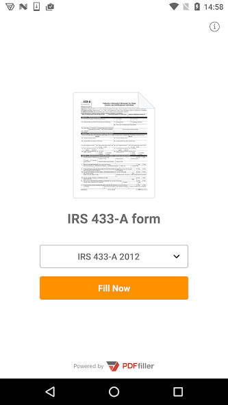 Run android online APK PDF Form 433 A for IRS: Sign Income Tax eForm from MyAndroid or emulate PDF Form 433 A for IRS: Sign Income Tax eForm using MyAndroid