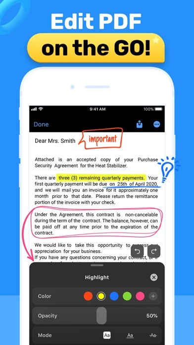 Emulate iPhone app PDF Hero - PDF Editor & Reader using MyAndroid