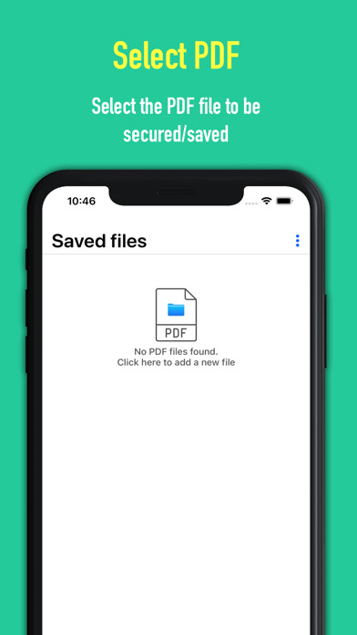 Emulate iPhone app PDF Locker using MyAndroid