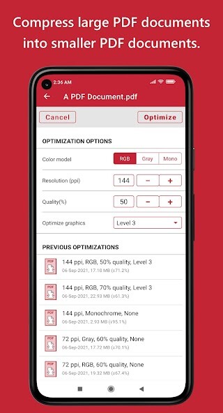 Run android online APK PDFOptim - Compress PDF file from MyAndroid or emulate PDFOptim - Compress PDF file using MyAndroid