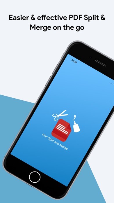 Emulate iPhone app PDF Pro Merge + Split, Scanner using MyAndroid