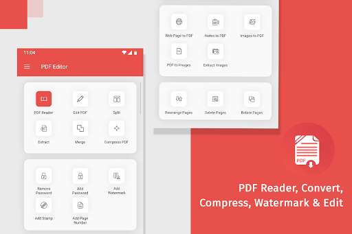 Run android online APK PDF Reader, Convert, Compress, Watermark & Edit from MyAndroid or emulate PDF Reader, Convert, Compress, Watermark & Edit using MyAndroid
