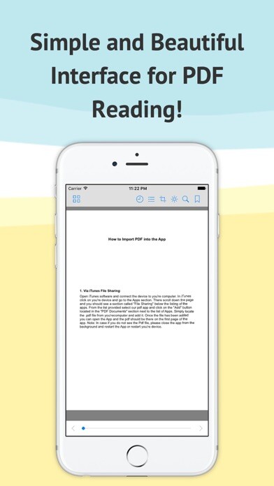 Emulate iPhone app PDF Reader-Free using MyAndroid