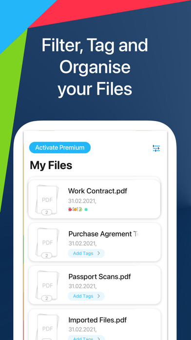 Emulate iPhone app PDF Scanner by Tabee using MyAndroid