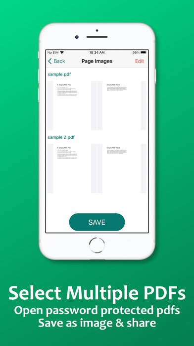 Emulate iPhone app PDF to photo - jpg converter using MyAndroid Emulate iPhone app PDF to photo - jpg converter using MyAndroid