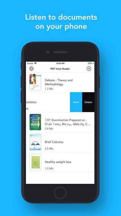 Emulate iPhone app PDF Voice Reader Aloud using MyAndroid Emulate iPhone app PDF Voice Reader Aloud using MyAndroid