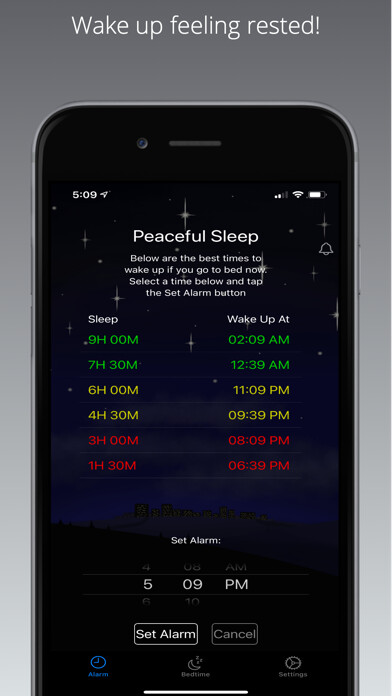 Emulate iPhone app Peaceful Sleep using MyAndroid Emulate iPhone app Peaceful Sleep using MyAndroid