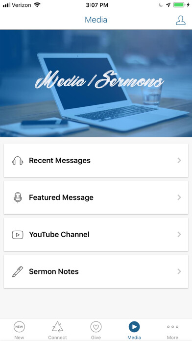 Emulate iPhone app Peace Lutheran GI using MyAndroid