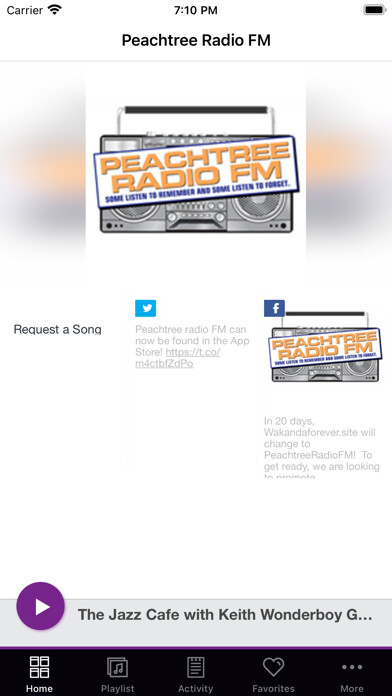 Emulate iPhone app Peachtree Radio FM using MyAndroid Emulate iPhone app Peachtree Radio FM using MyAndroid