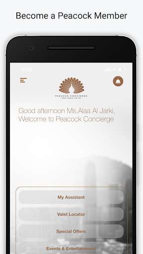 Run android online APK Peacock Concierge from MyAndroid or emulate Peacock Concierge using MyAndroid