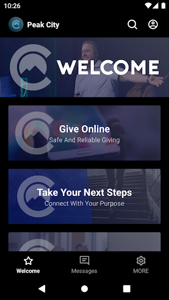 Run android online APK Peak City Church from MyAndroid or emulate Peak City Church using MyAndroid