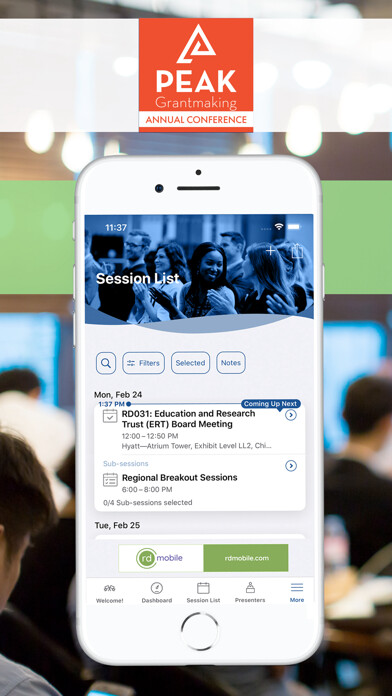 Emulate iPhone app PEAK Grantmaking Conference using MyAndroid Emulate iPhone app PEAK Grantmaking Conference using MyAndroid