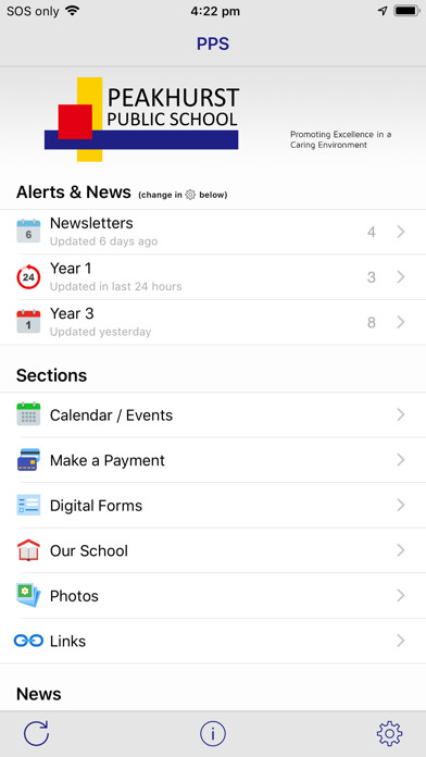 Emulate iPhone app Peakhurst Public School using MyAndroid Emulate iPhone app Peakhurst Public School using MyAndroid
