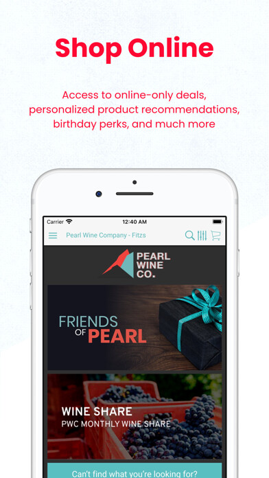 Emulate iPhone app Pearl Wine Company using MyAndroid