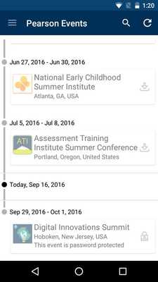 Emulate Android APK Pearson Events
