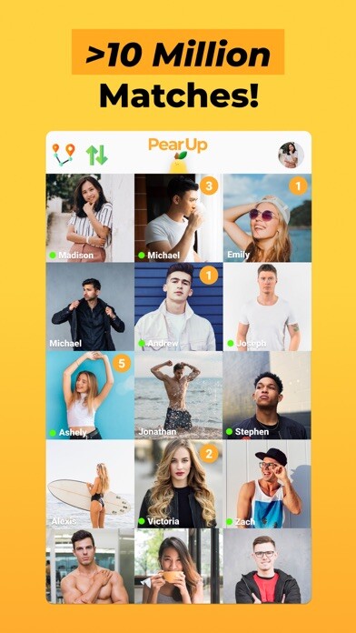 Emulate iPhone app PearUp - Chat & Dating App using MyAndroid